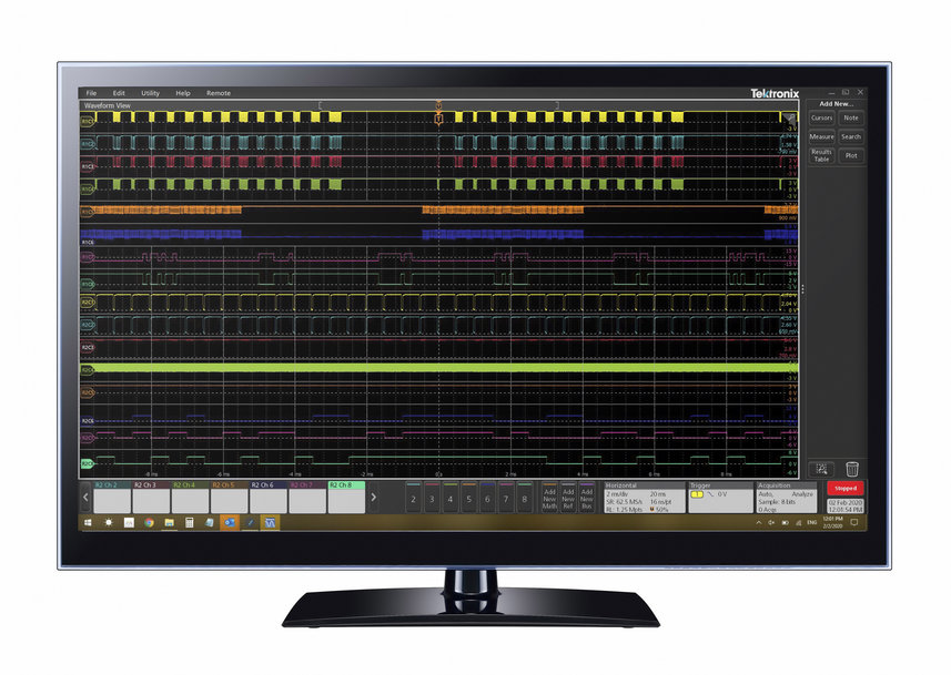 Tektronix annonce le logiciel pour PC TekScope qui améliore les capacités d'analyse multi-oscilloscopes